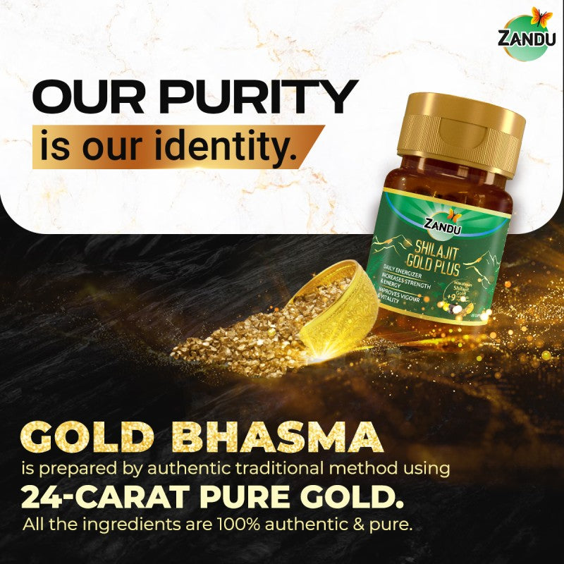 Zandu Shilajit Gold Plus Capsules