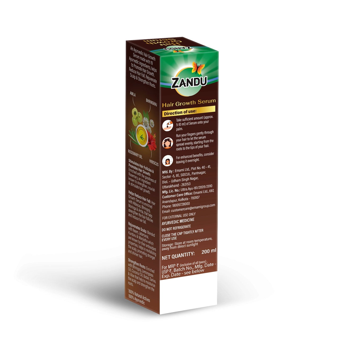 Zandu Hair Growth Serum & Capsules Combo