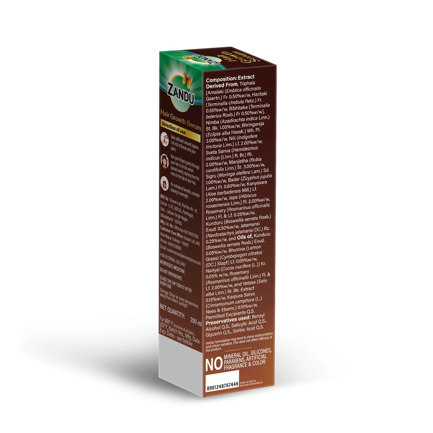 Zandu Hair Growth Serum & Capsules Combo