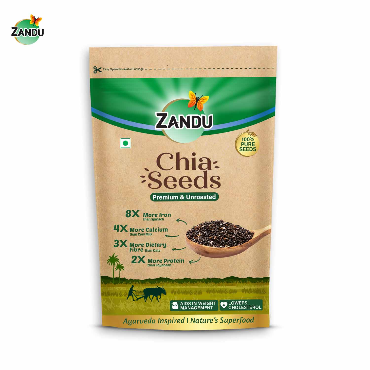 Zandu Chia Seeds 200g