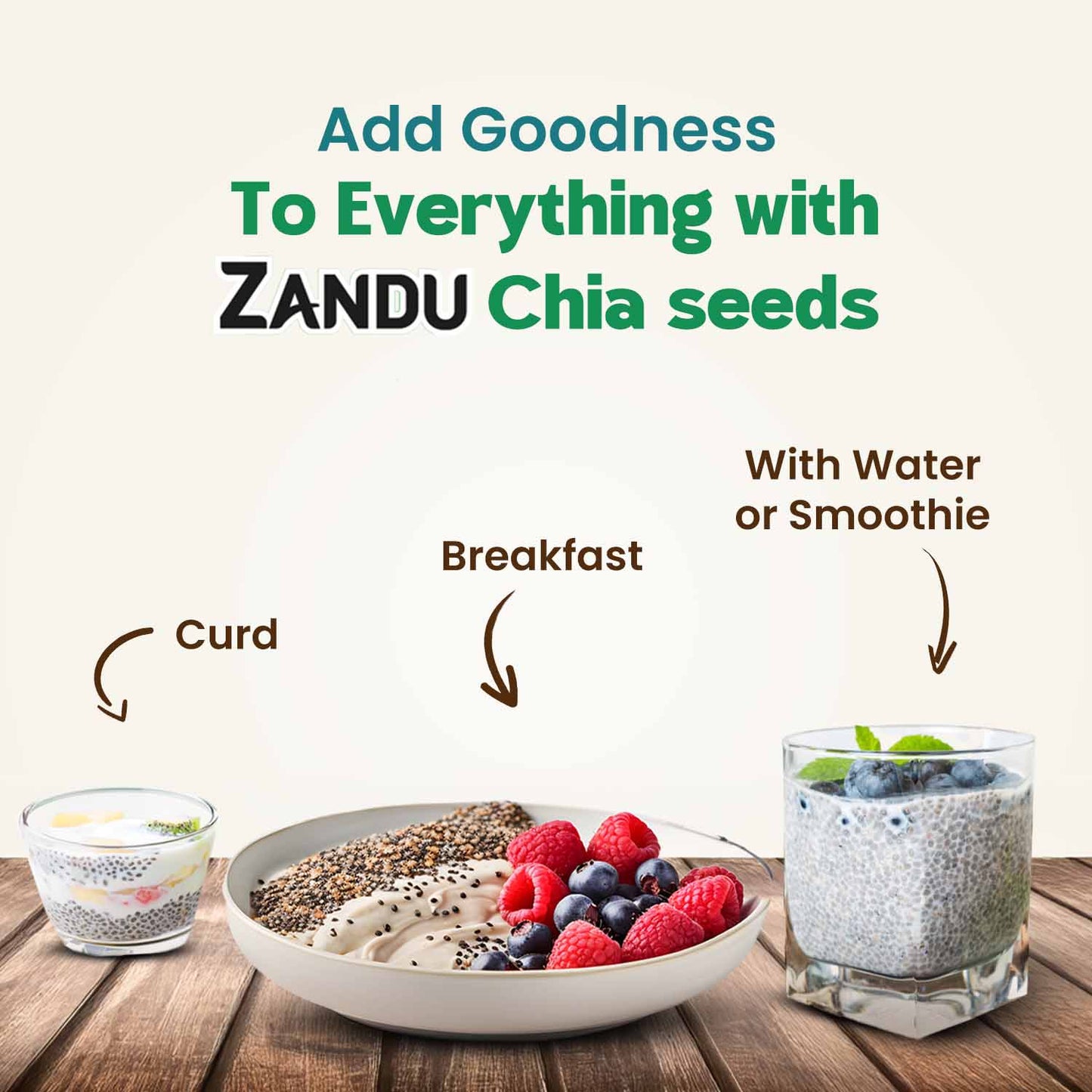 Zandu Chia Seeds 200g