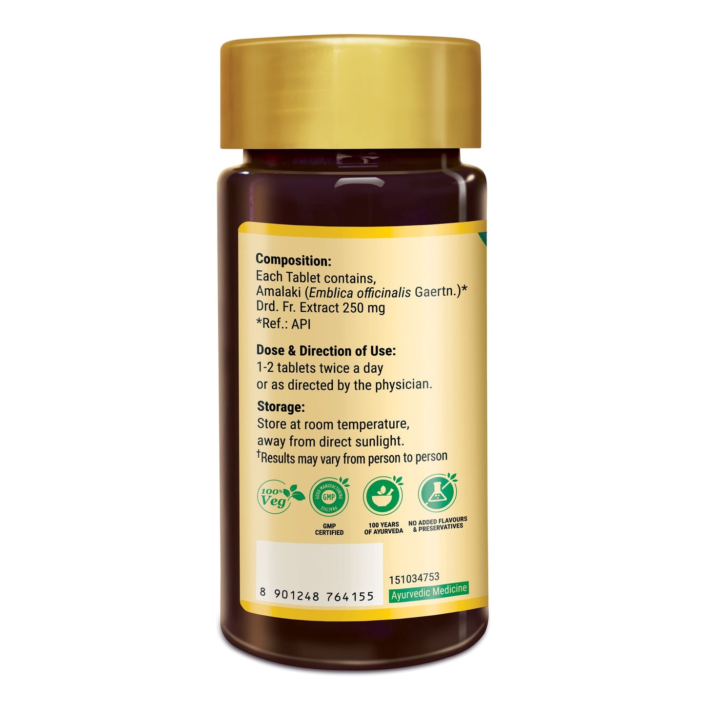 Zandu Pure Amla (Amalaki) 60 Tablets