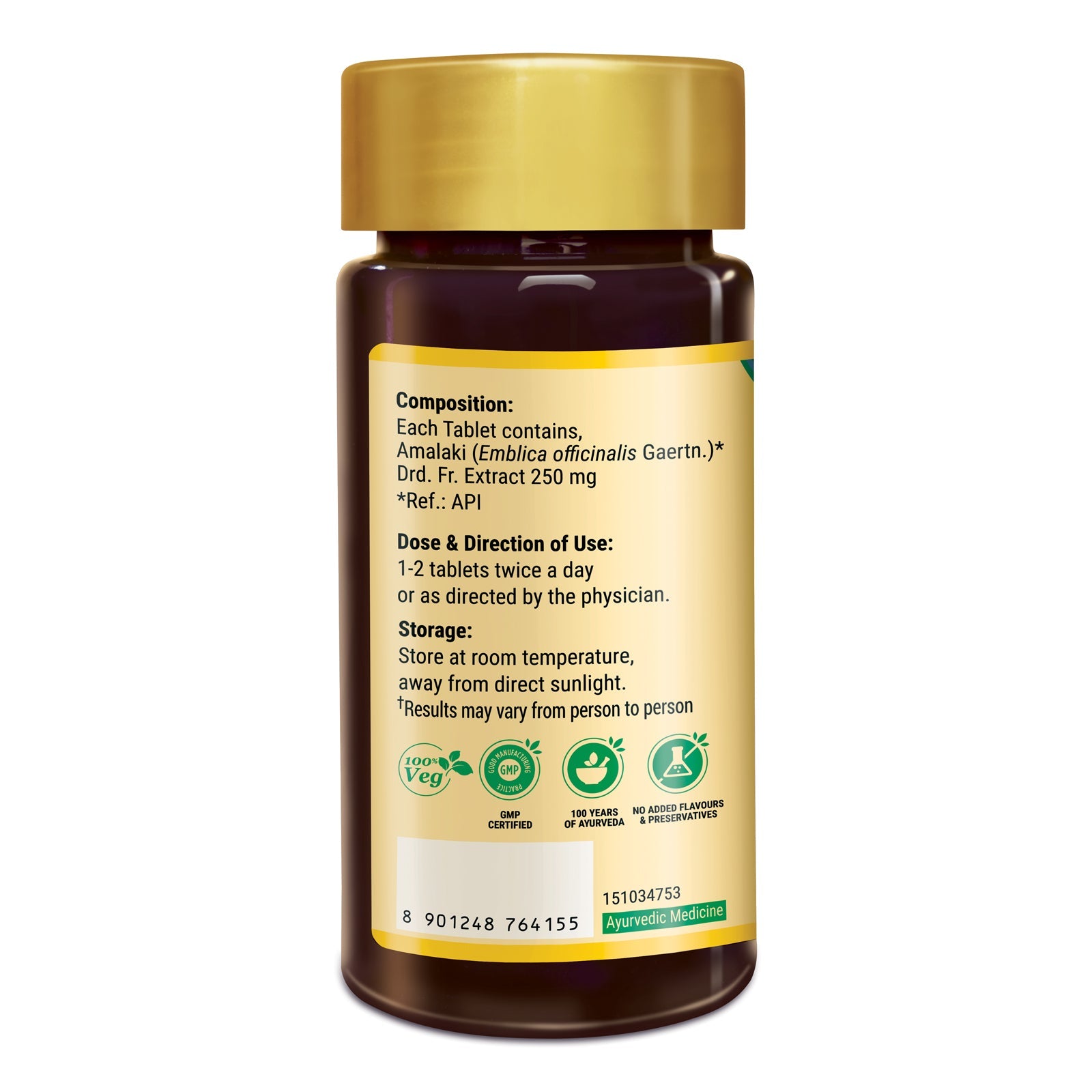 Zandu Pure Amla (Amalaki) 60 Tablets