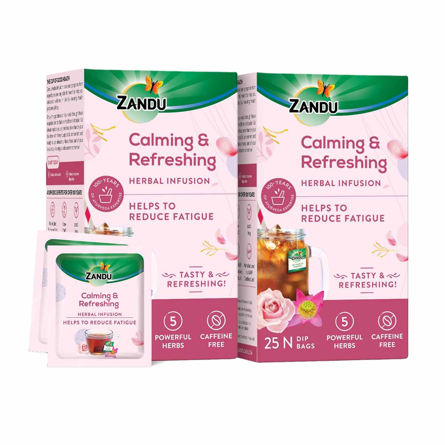 Zandu Calming & Refreshing Iced Tea (25 Teabags Pack Of 2)