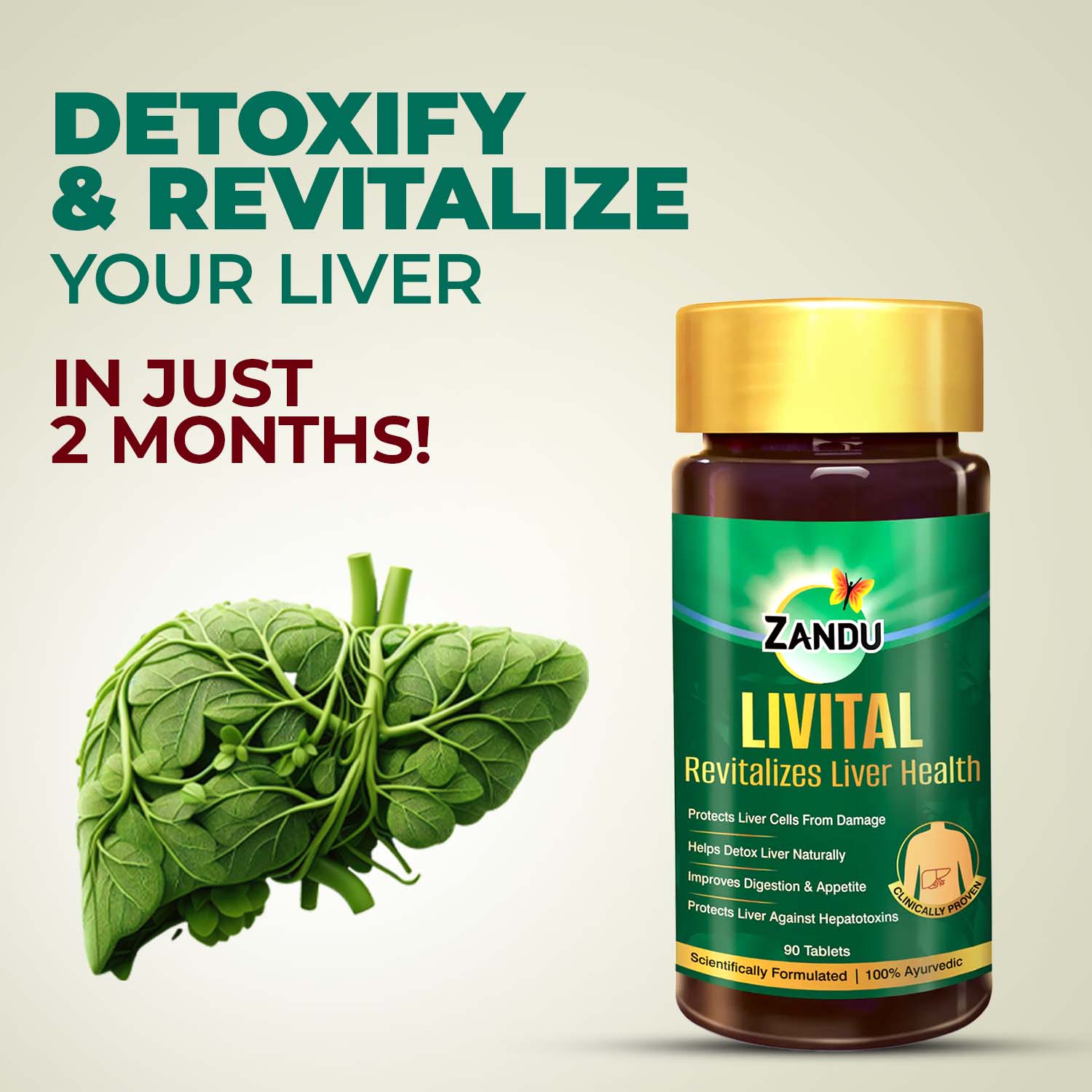 Zandu Livital Liver Detox Support Tablets
