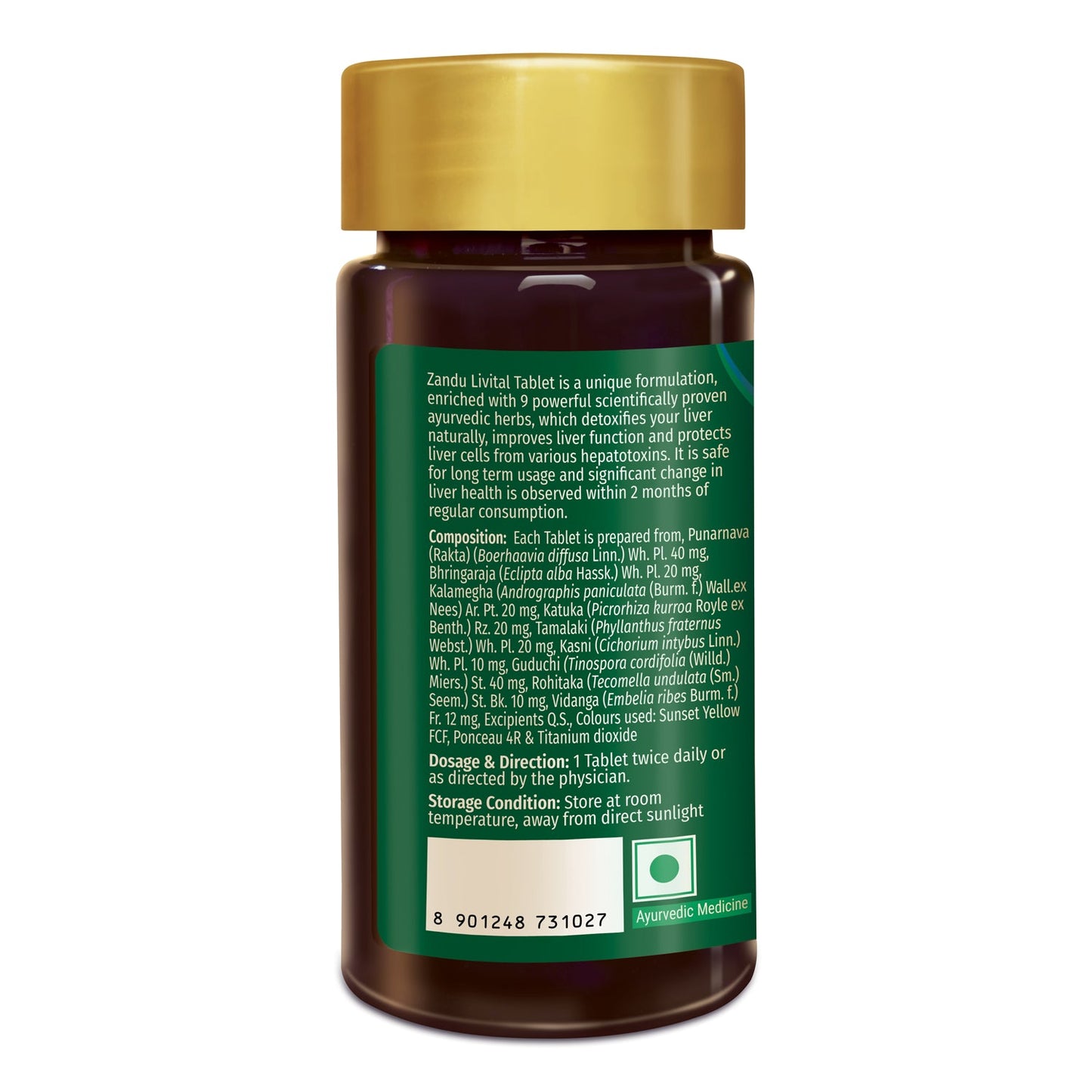 Zandu Livital Liver Detox Support Tablets