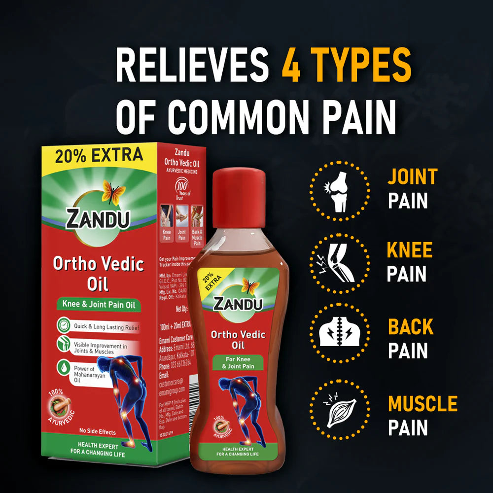 Zandu Ortho Vedic Knee & Joint Pain Oil 100ml