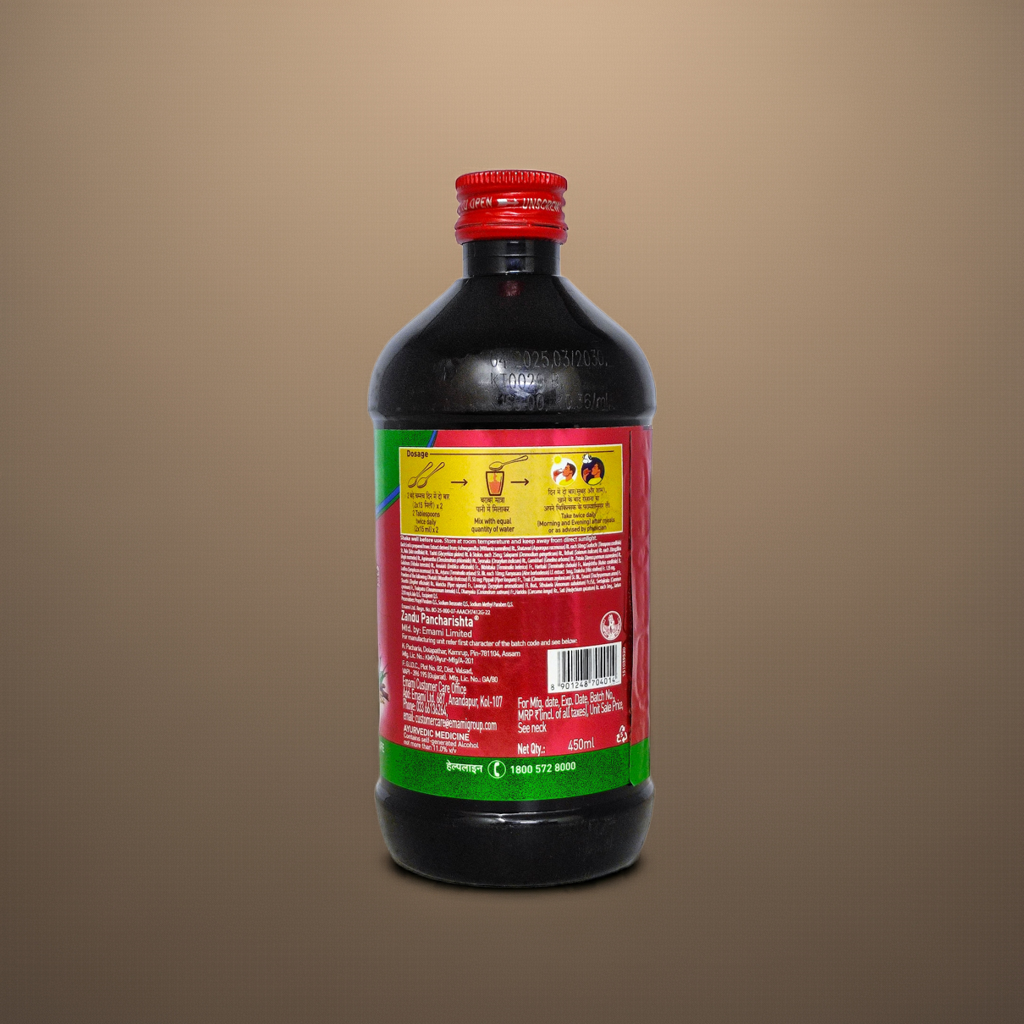 Zandu Pancharishta 450ml Herbal Liquid Supplement