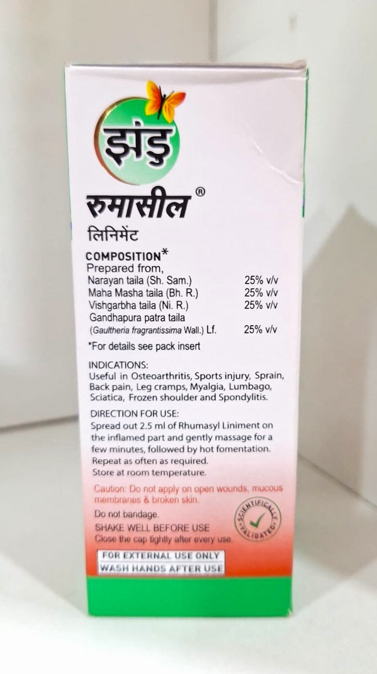 Zandu Rhumasyl Liniment 100ml – Ayurvedic Oil Blend for Everyday Use