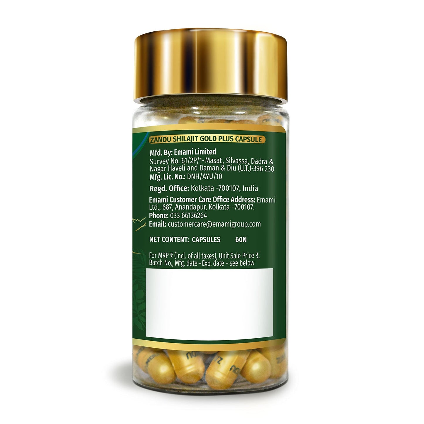 Zandu Shilajit Gold Plus (60 Caps) + Ashwa Gandha Gold Plus (60 Caps) Combo