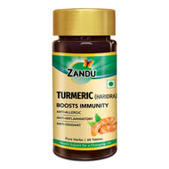 Zandu Turmeric Tablets for Immunity & Inflammation Relief (60 Tabs)