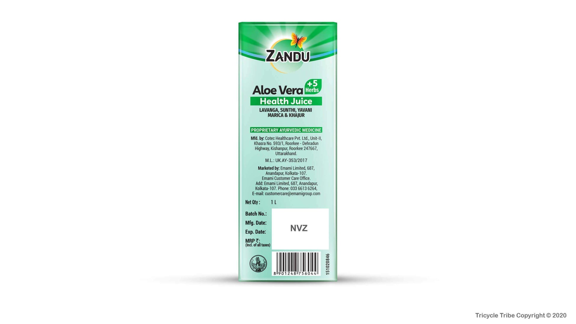 Zandu Aloe Vera Juice 1L