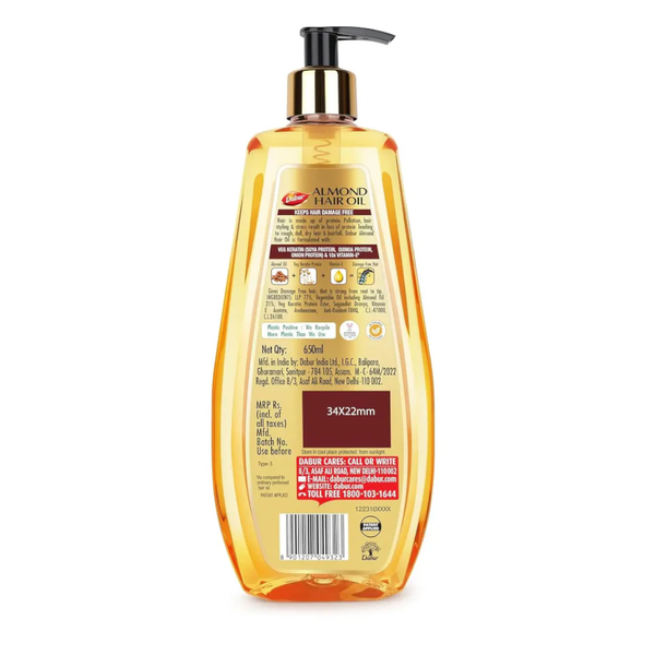 Dabur Almond Hair Oil Super Saver Pack
                    
                      - 650ml