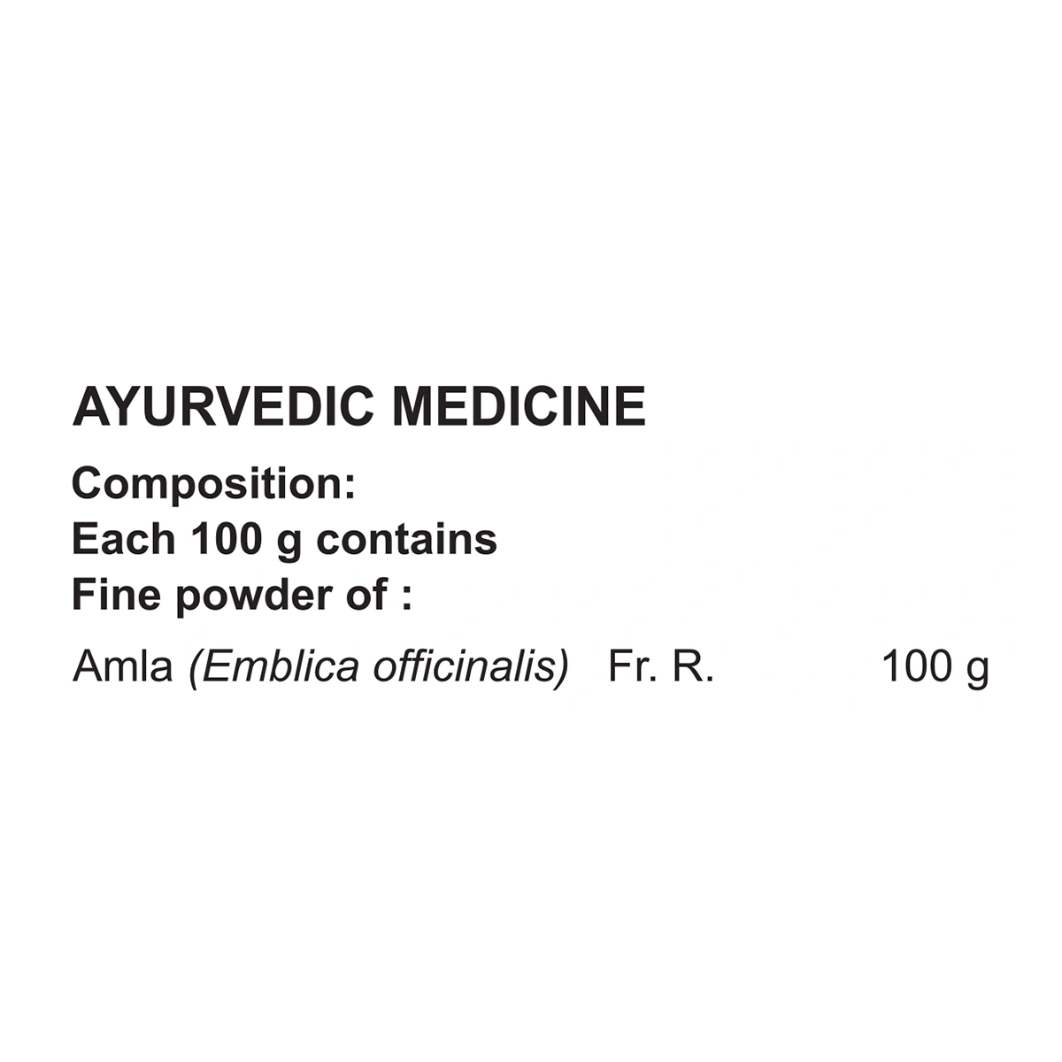 Patanjali Amla Churna 100g
