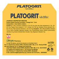 Divya Platogrit 3 U X 20 Tablets
