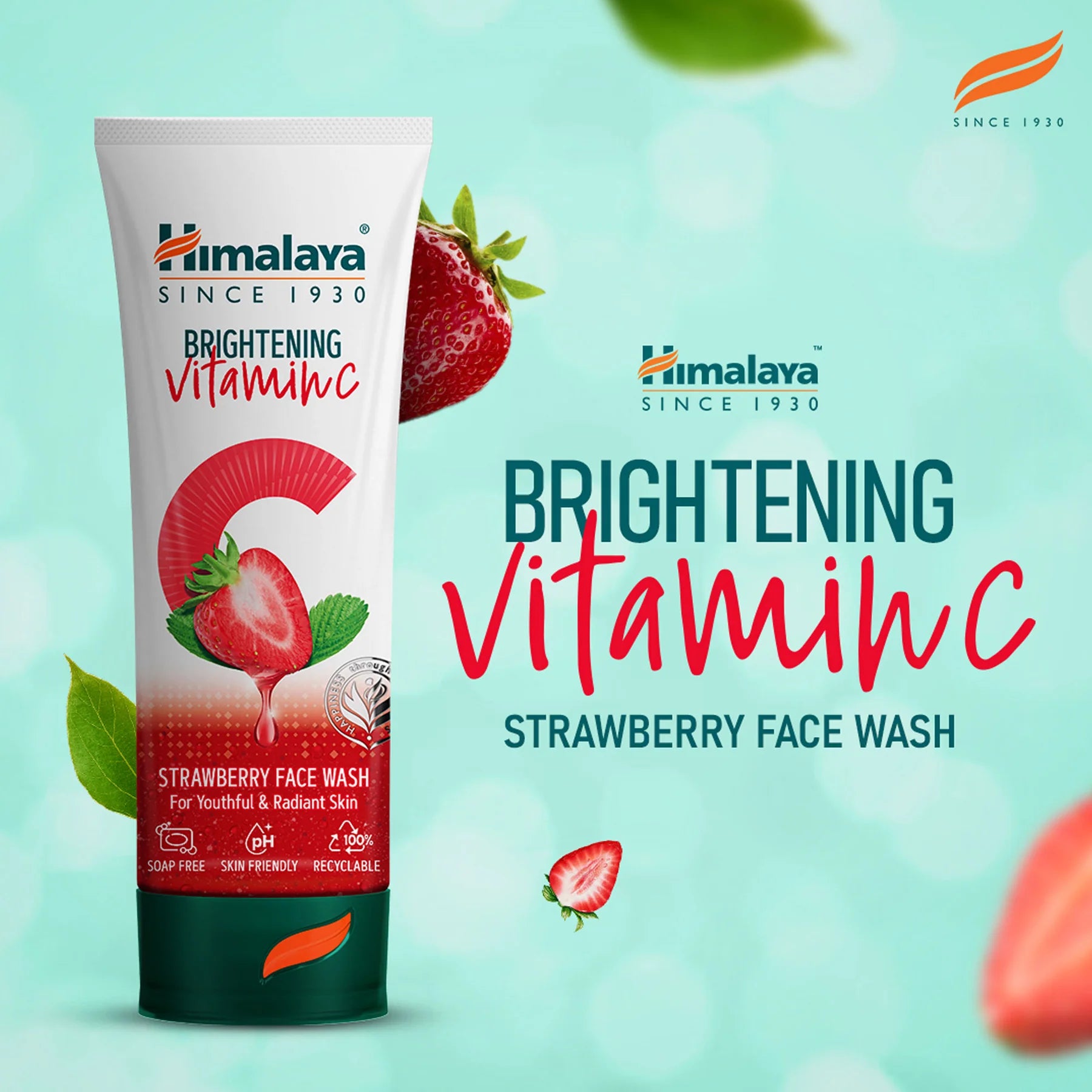 Himalaya Brightening Vitamin C Strawberry Face Wash 100ml