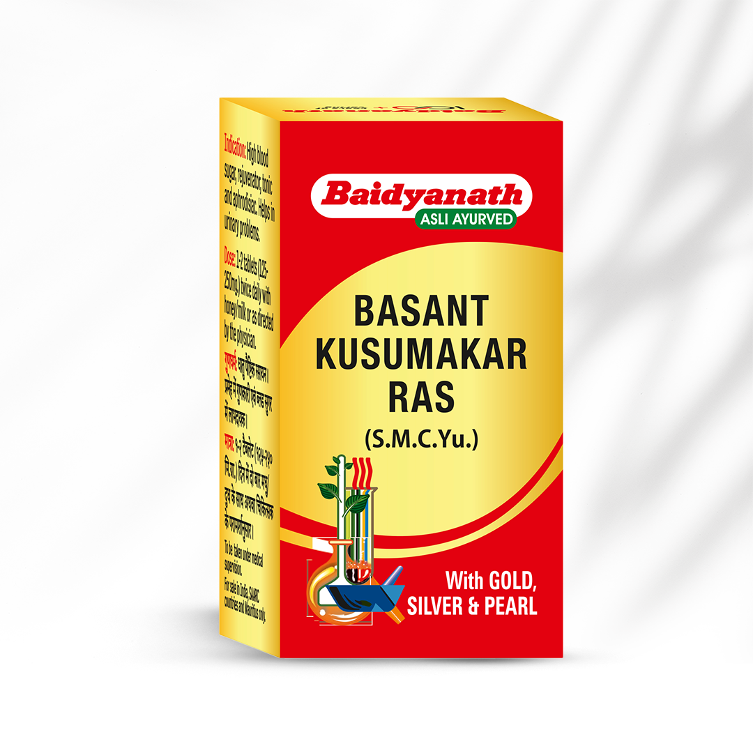 Baidyanath Basant Kusumakar Ras (With Gold & Pearl)