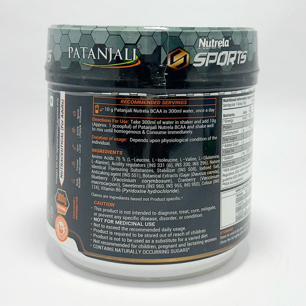 Patanjali Nutrela Sports BCAA Powder (Watermelon Flavour)
