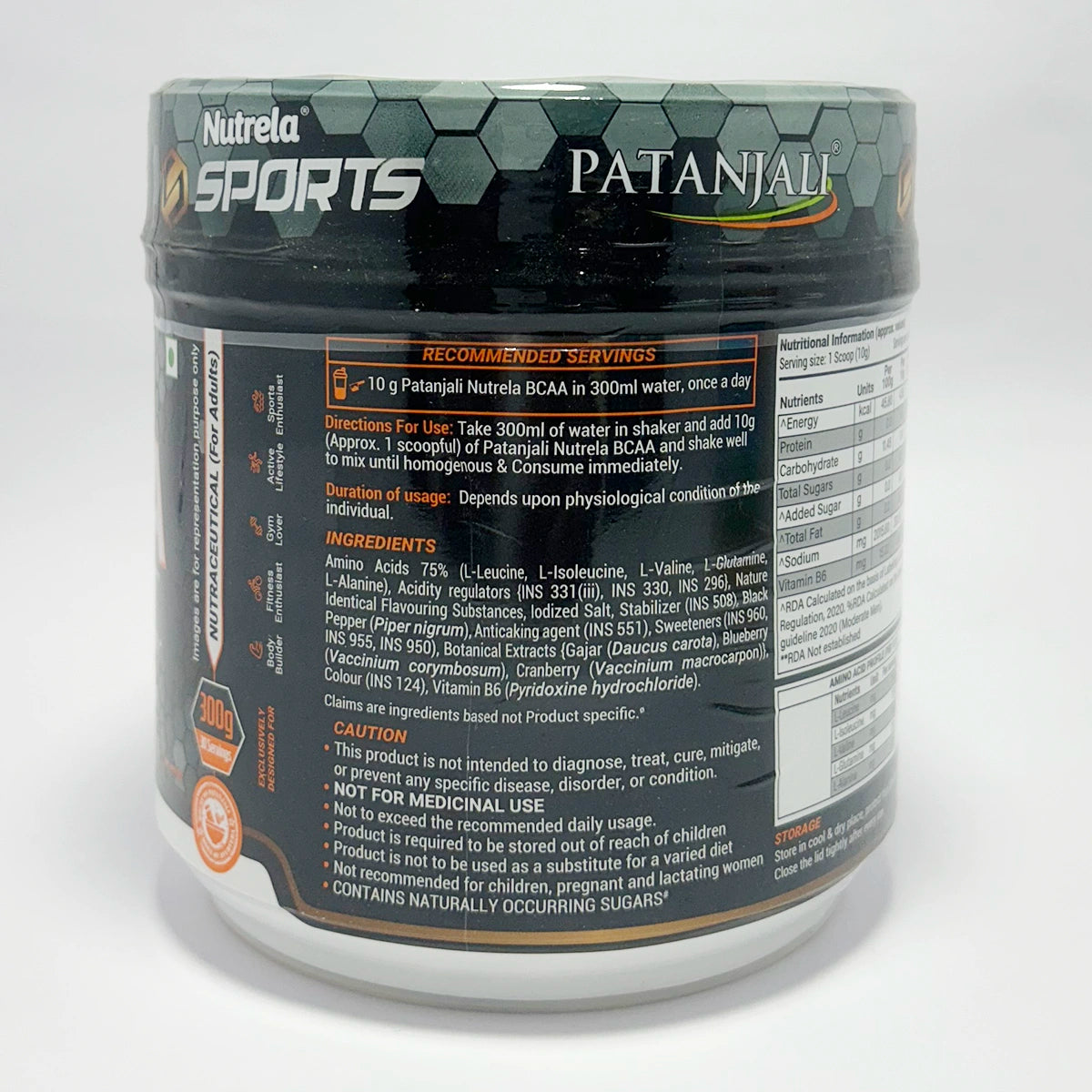 Patanjali Nutrela Sports BCAA Powder Spicy (Guava Flavour)