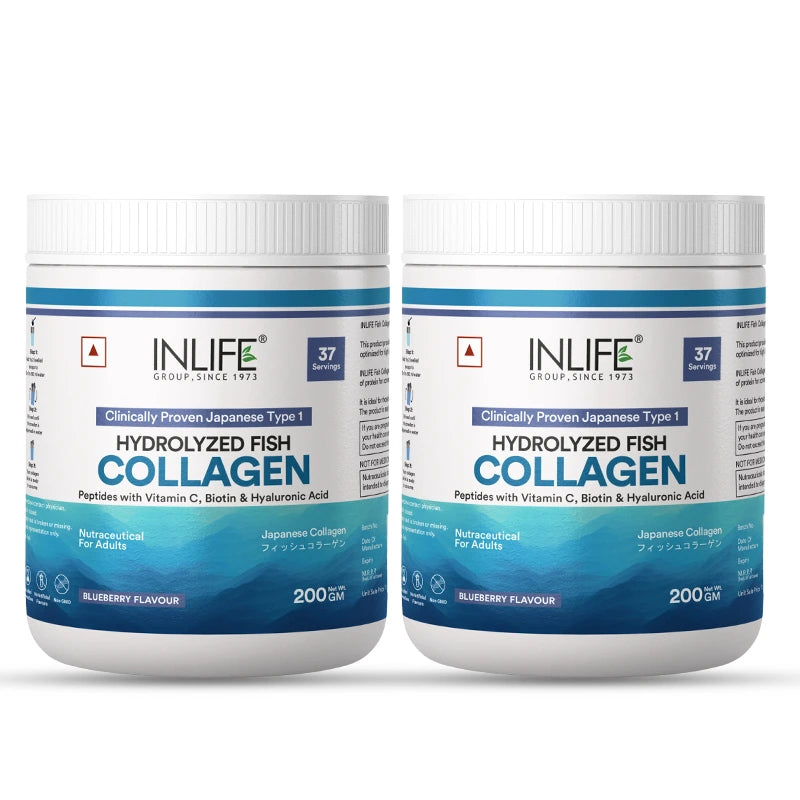 Inlife Japanese Marine Fish Collagen Supplements for Women & Men | Clinically Proven Ingredient | 200g Powder - 29