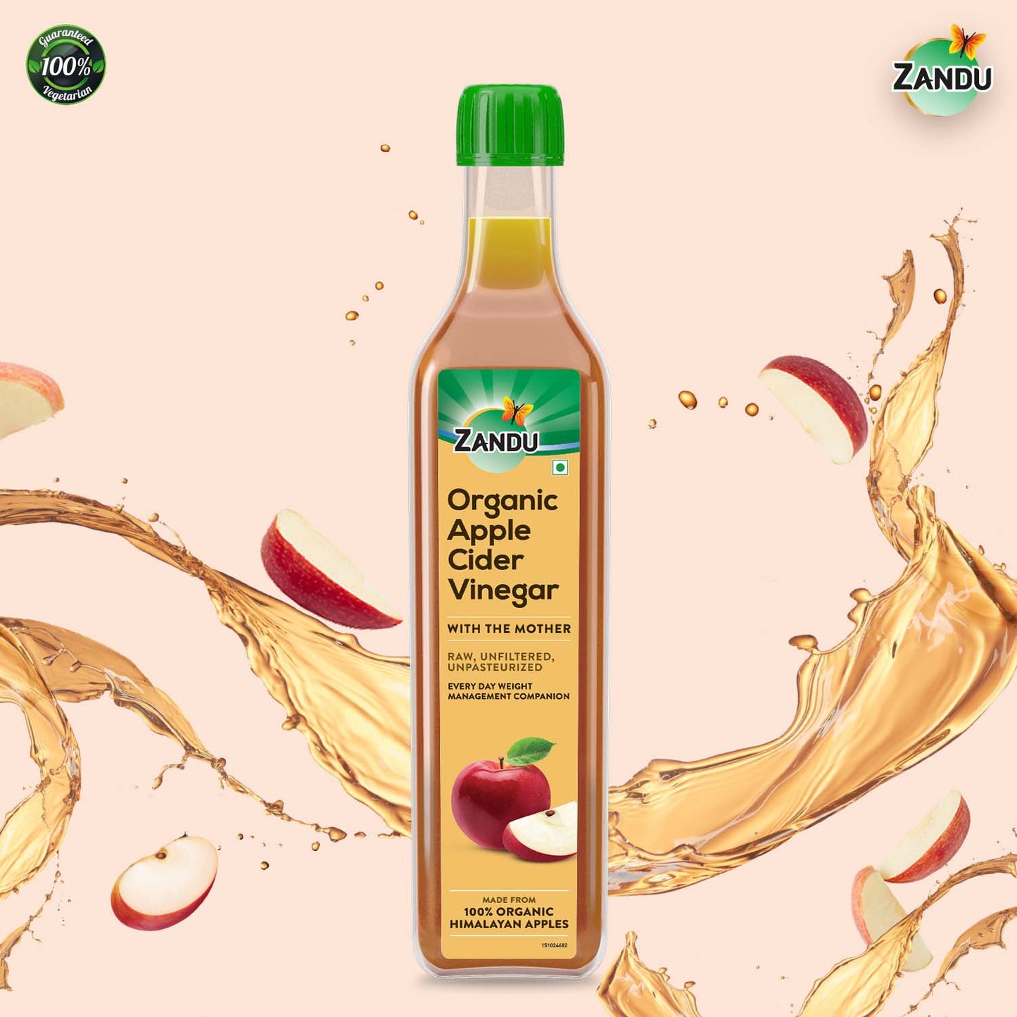 Zandu Organic Apple Cider Vinegar 500ml
