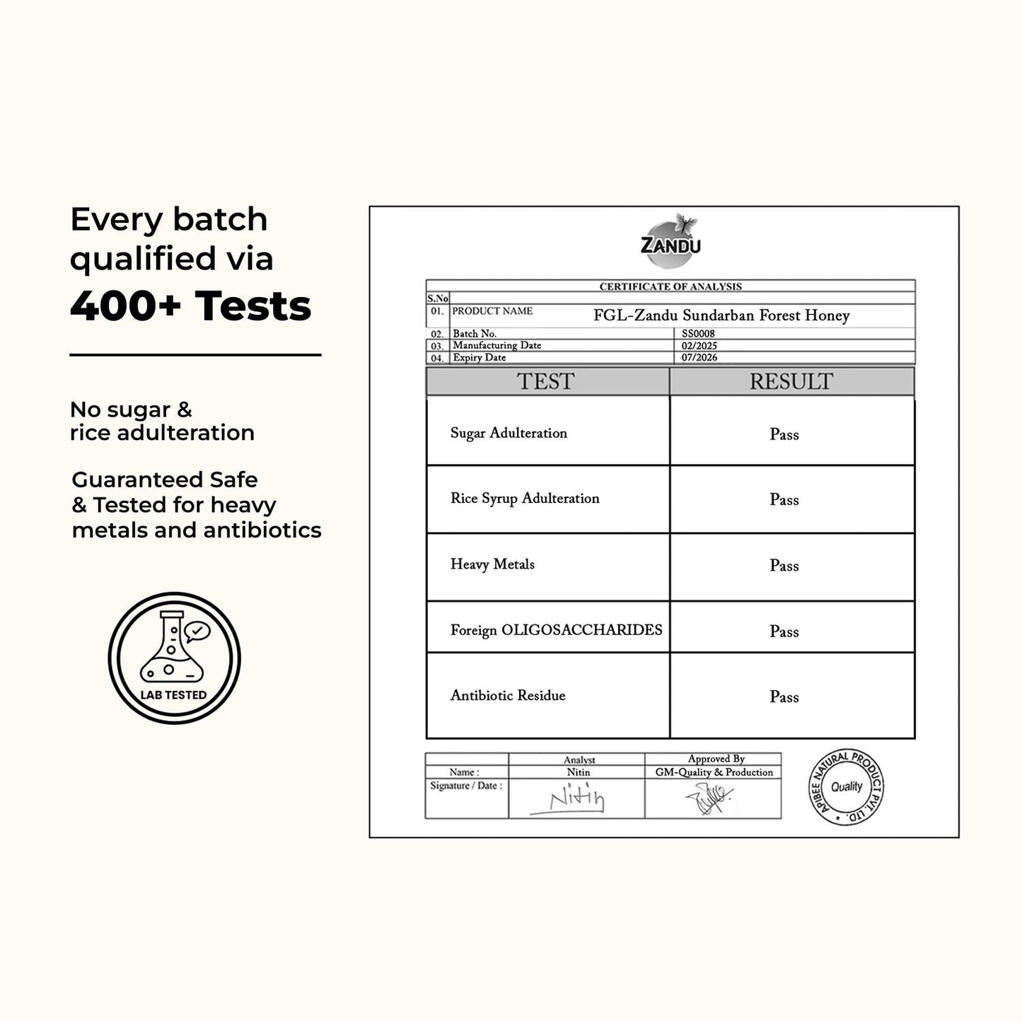 Zandu Sundarban Forest Honey 500g
