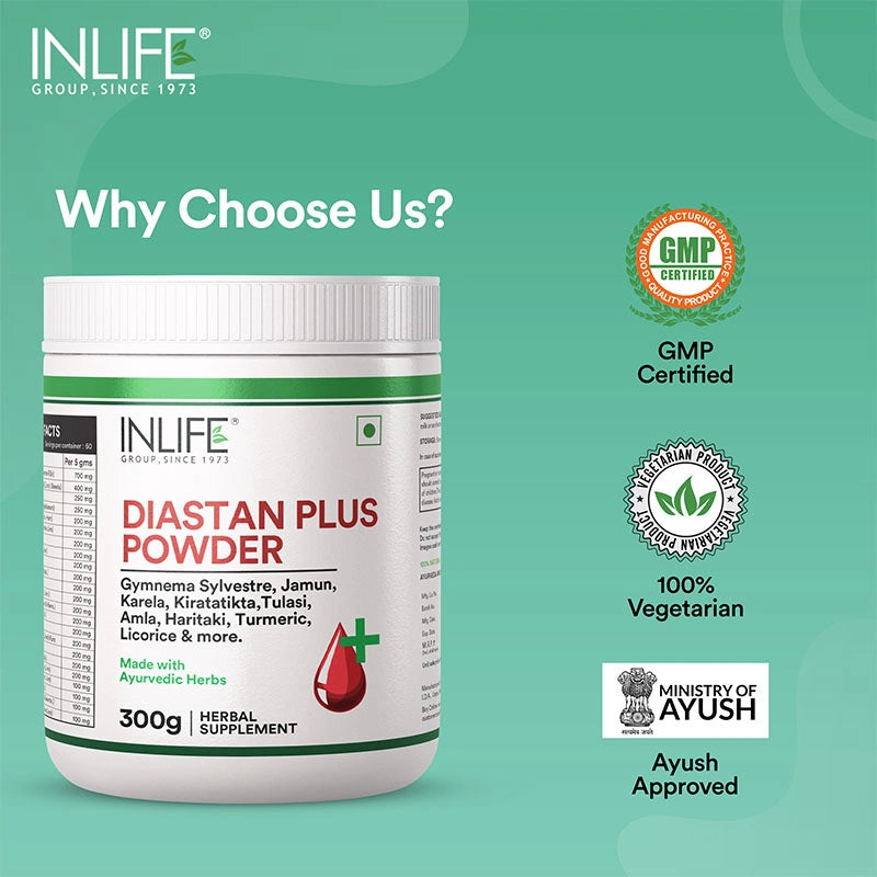 Inlife Diastan Powder + Diastan Noni Juice Combo Pack