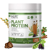 Inlife Plant Based Protein Powder Supplement | 25gms Protein (500g)