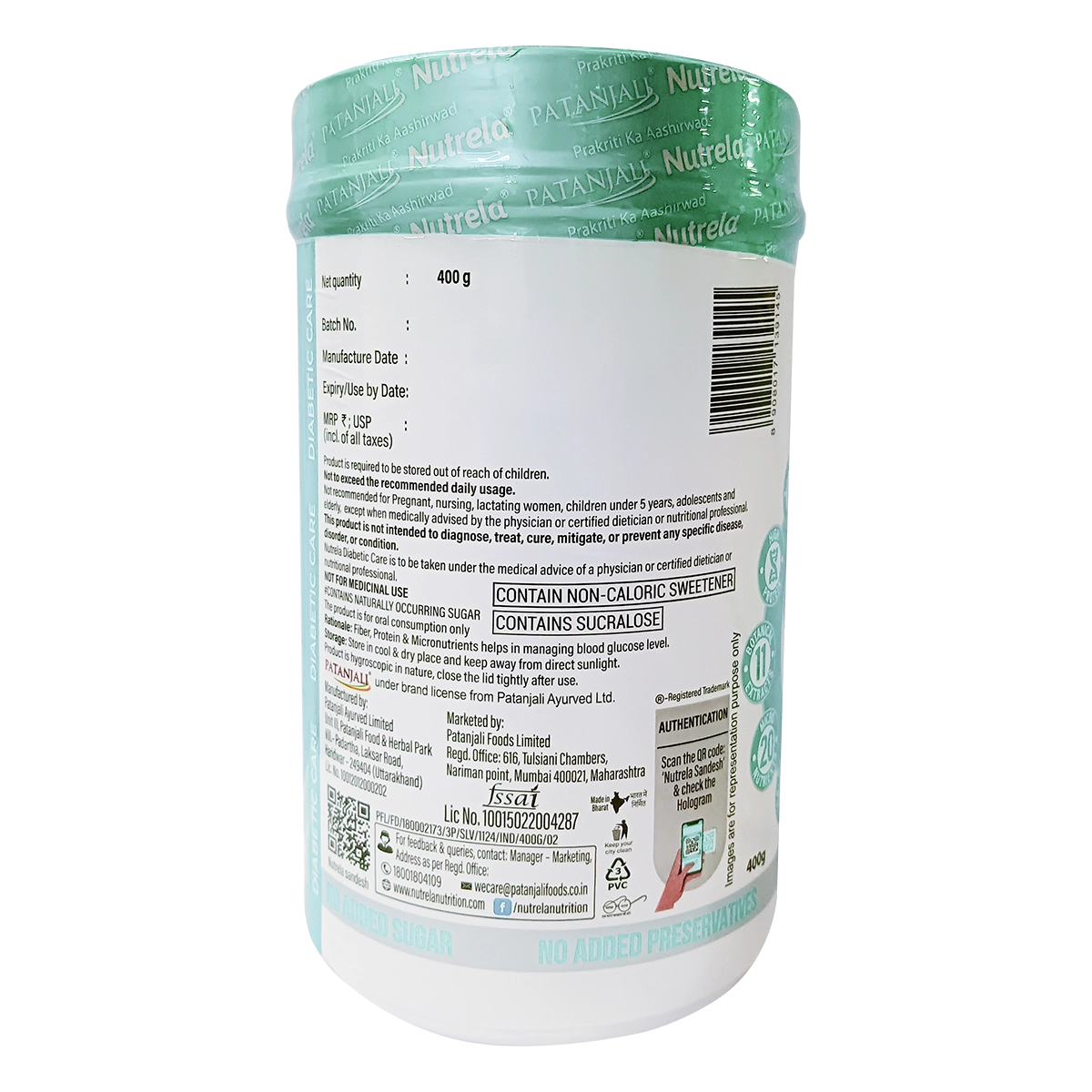 Combo Pat. Nutrela Diabetic Care  + Bone Health (400G+30N)