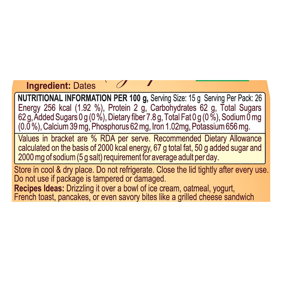 Patanjali Date Syrup 400g