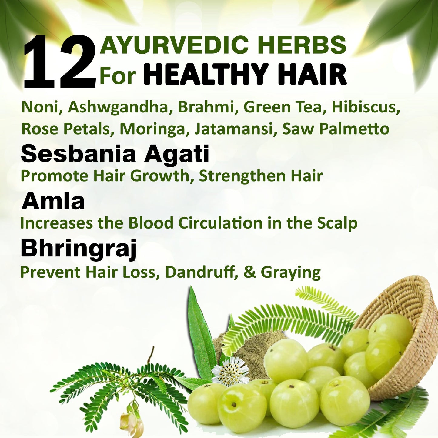 Hair Care Juice for Hair Growth & Hair Fall Control | Ayurvedic Biotin & Natural DHT Blocker 