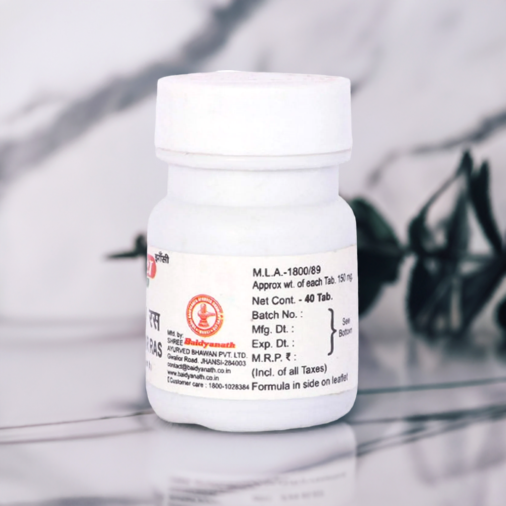 Baidyanath Krimi Mudgar Ras 40 Tablets (Pack of 2)