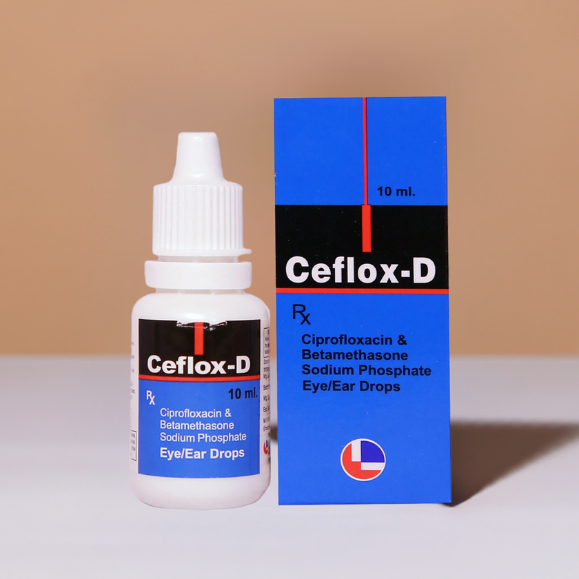 Ceflox-Dee Optic Eye/Ear Drops 10ml (Pack Of 2)