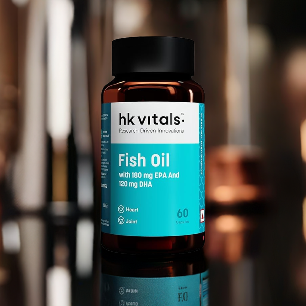 HK Vitals Fish Oil 1000Mg 60 Capsules (Pack Of 2)