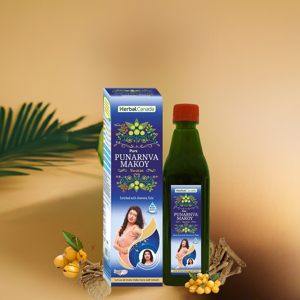 Herbal Canada Pure Punarnva Makoy Swaras 500ml (Sugar Free)