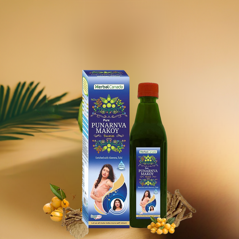 Herbal Canada Pure Punarnva Makoy Swaras 500ml (Sugar Free)