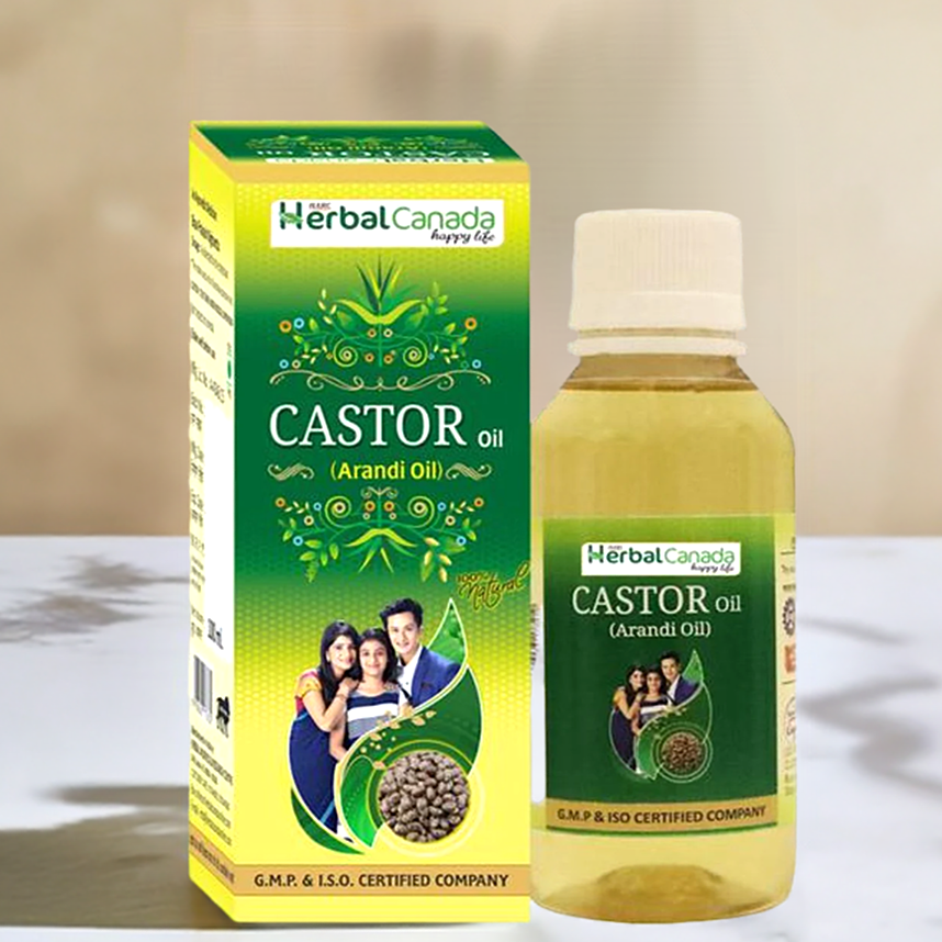 Herbal Canada Castor (Arandi) Oil 100ml (Pack of 2)