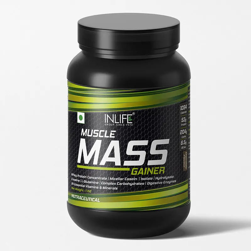 Inlife Muscle Mass Gainer Protein Powder Supplement 3Kg