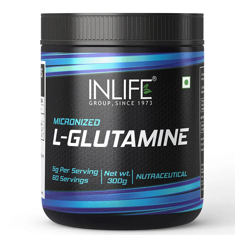 Inlife Micronized L-Glutamine Powder Supplement | 300g