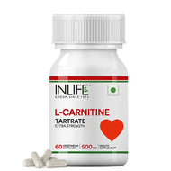 Inlife L-Carnitine L-Tartrate (500mg) Supplement | 60 Veg. Capsules