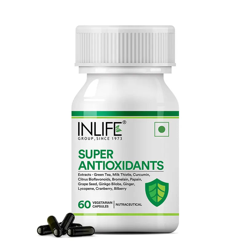 Inlife Super Antioxidants Supplement - 60 Veg. Capsules