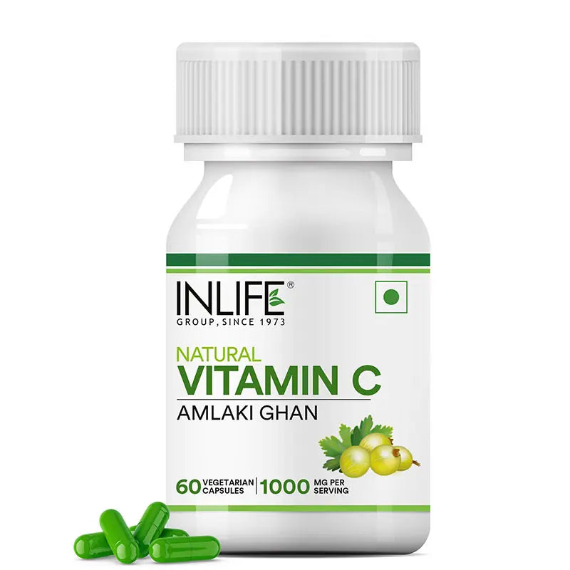 Inlife Natural Vitamin C Amla Extract | 1000mg | Veg. Capsules