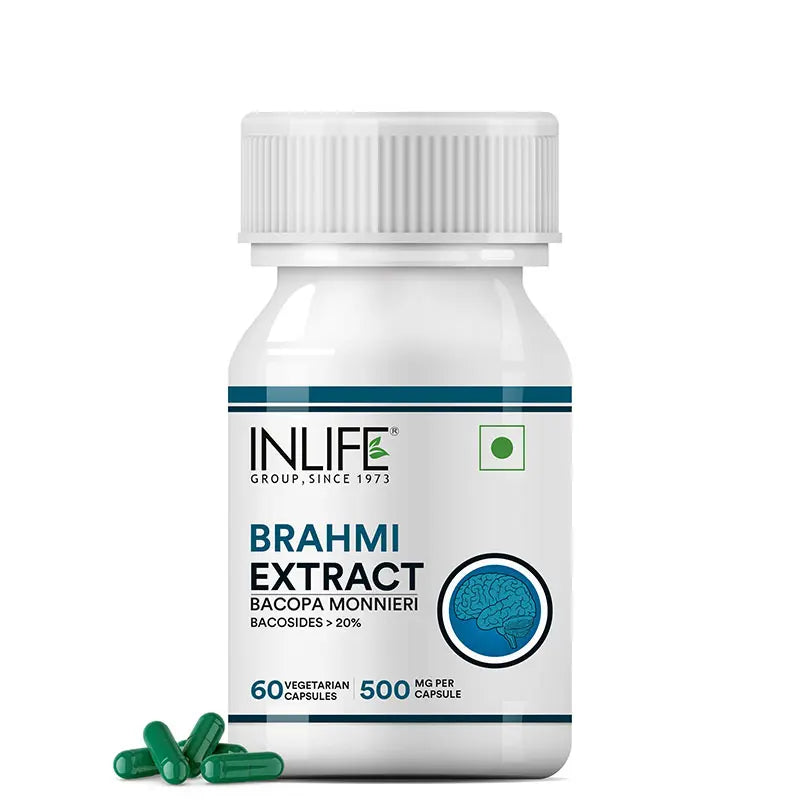 Inlife Brahmi Extract (Bacosides>20%) Supplement | 60 Veg. Capsules