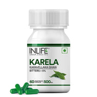Inlife Karela Bitter Gourd Extract Supplement, 500mg | 60 Veg. Capsules
