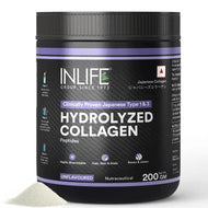 Inlife Hydrolyzed Japanese Collagen | Type 1 & 3 Collagen Peptides Powder | Clinically Proven Ingredient | 200g Unflavored powder