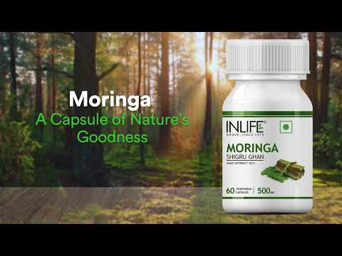 Inlife Moringa Leaf Extract Supplement | 500 mg | Veg. Capsules. - 3