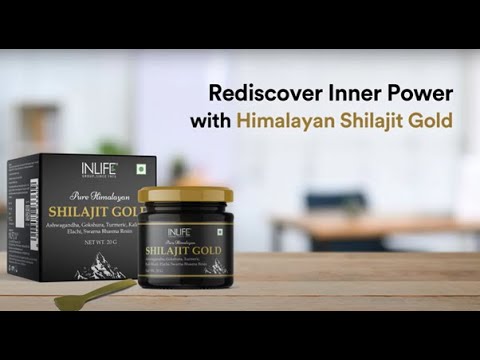 Inlife Shilajit Gold Resin with Ashwagandha, Tribulus, Turmeric, Kali Musli | 20g