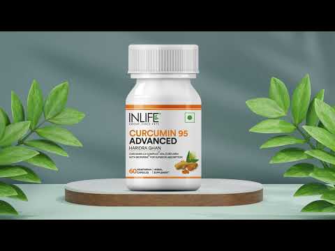 Inlife Curcumin (95% Curcuminoids) with Piperine (Bioperine), 500 mg | 60 Veg. Capsules