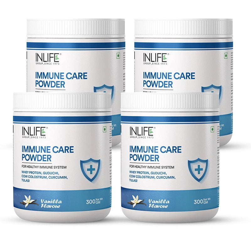 Inlife Immune Care Powder with Whey Protein | 300g (Vanilla) - 9