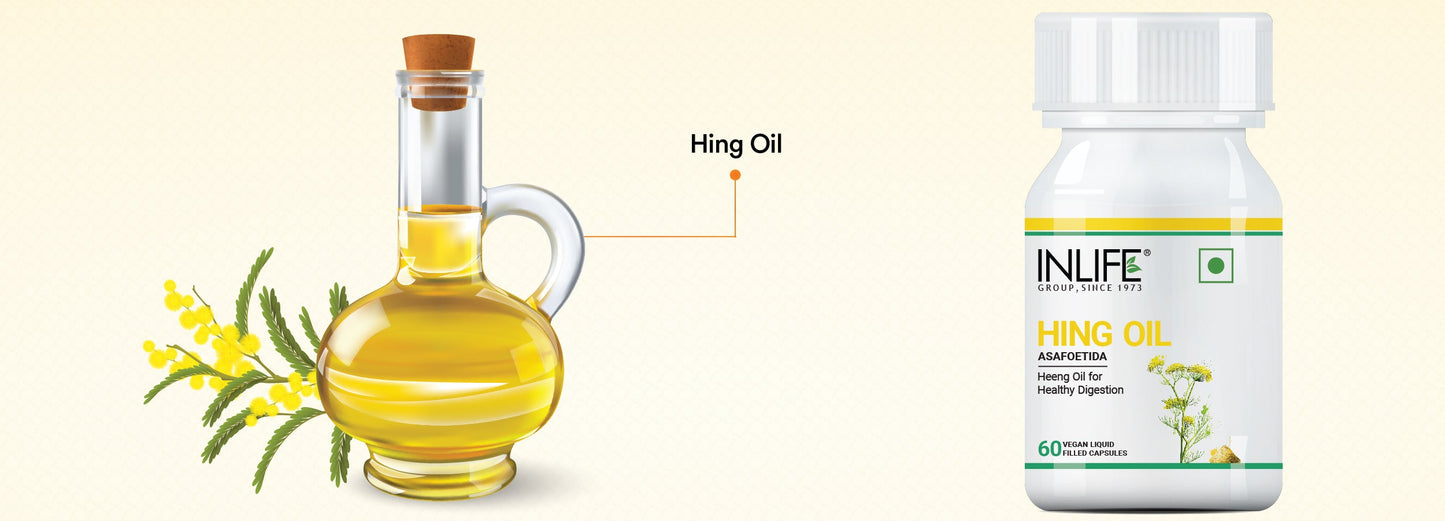 Inlife Hing Oil Capsules (Asafoetida) Supplement, 15mg | Veg. Capsules - 11